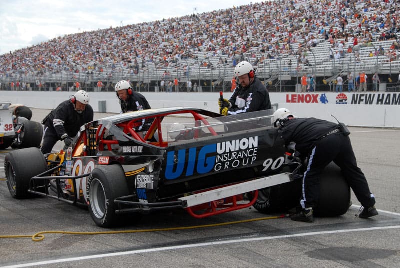 NHMS Crew The No. 90 machine during a NHMS pitstop. Hodge Photo.