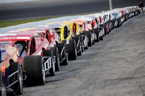 time-trilas-thompson WMT cars line up during qualifying. Hodge Photo.